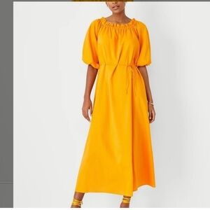 Ann Taylor Vibrant Yellow Maxi Dress